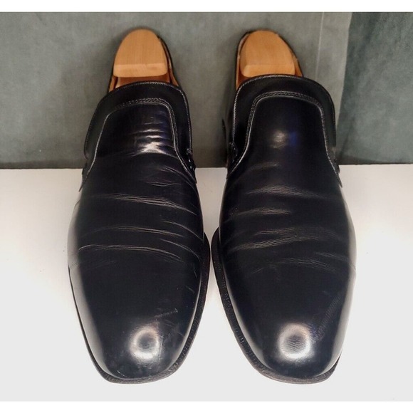 Johnston & Murphy USA Made Aristocraft Black Slip On Dress Shoes US 12 AA - Picture 3 of 13